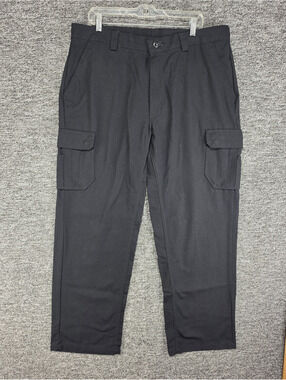 Dickies Men's Cargo Work Pants Black Twill Cotton Blend 38x34 WP80BK5